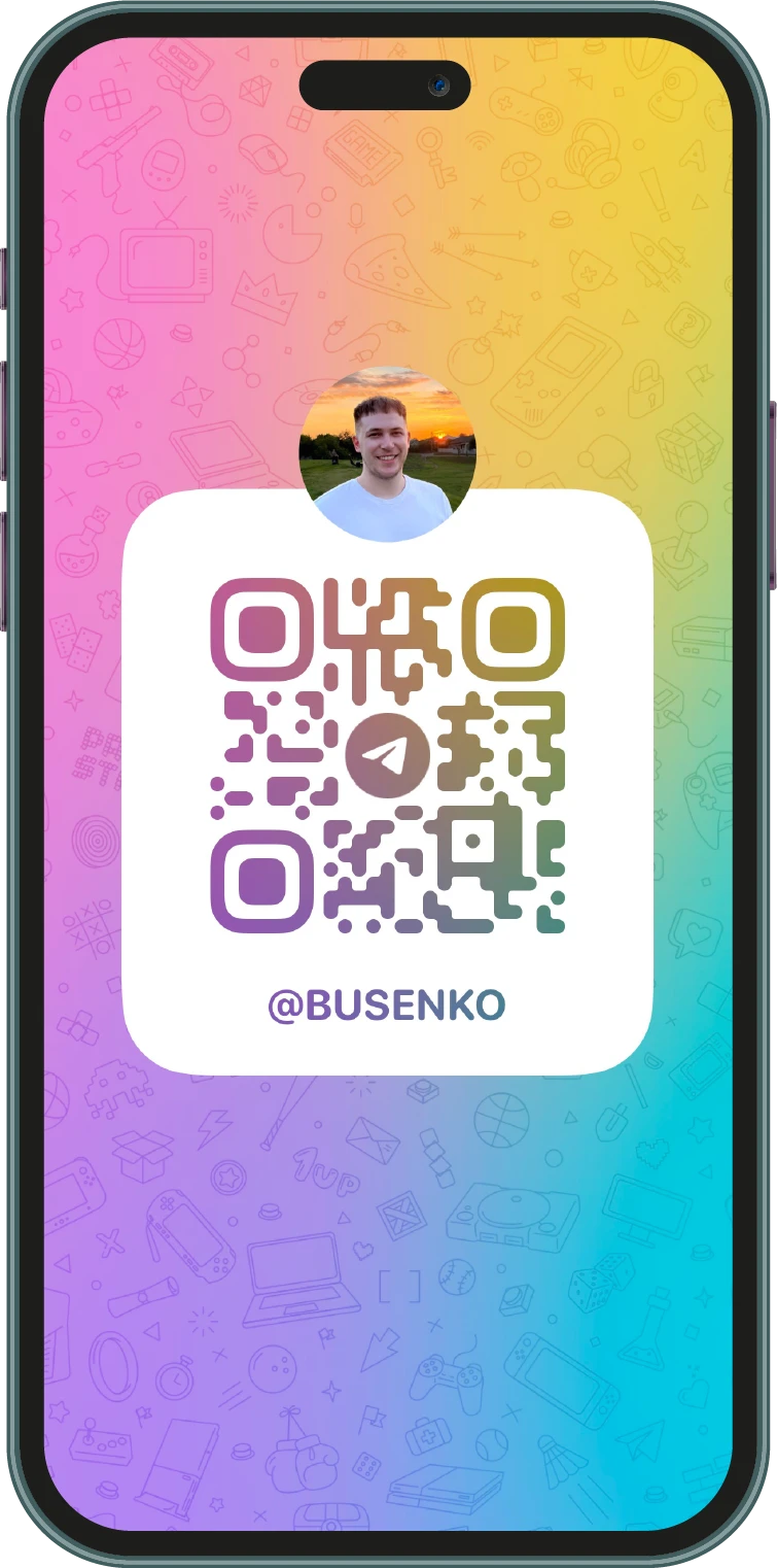 Смартфон зі скріном Телеграму.